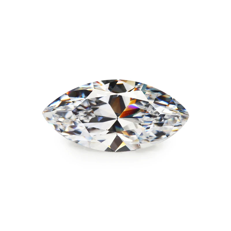 Marquise Cut 5A CZ Synthetic Gems in Various Sizes & Colors for Jewelry