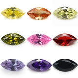 5A CZ Marquise Loose Cubic Zirconia Stone Pink Golden Yellow Violet Amethyst