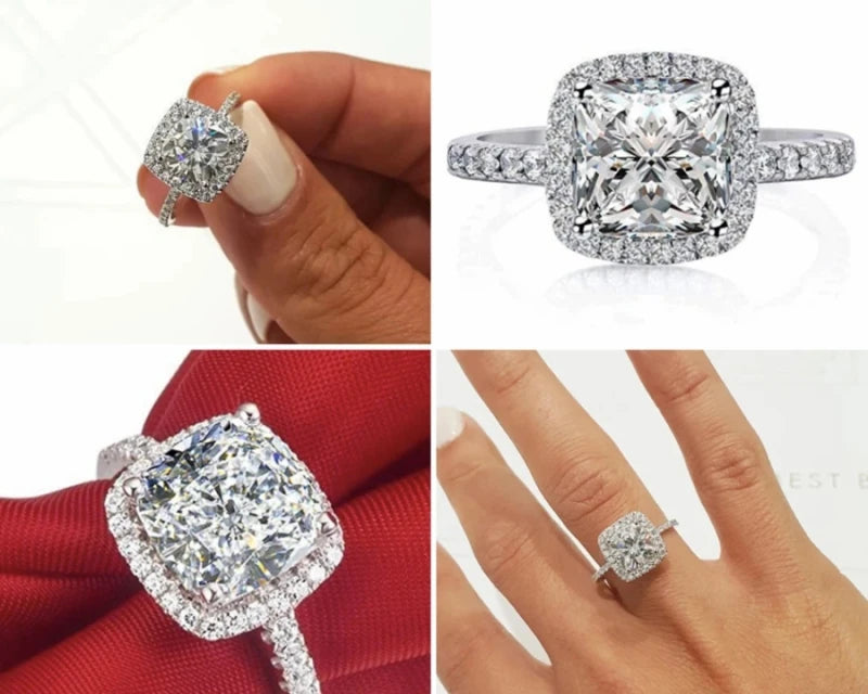 Size 11 12 13 Pink Wedding Engagement Promise Rings for Women R820