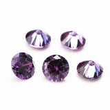 1-10mm 12 Birthday Round CZ Stone Spinel113# Corundum5# Synthetic Gemstone