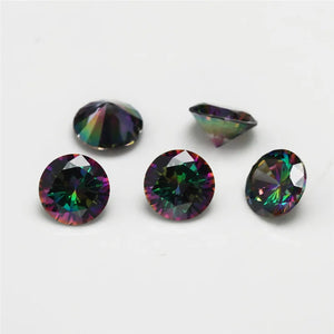 1-10mm Multiolor Round CZ Stones for Jewelry Making