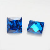 Princess Cut CZ Stone 5A CZ Square Shape Green Sea Coffee Tanzanite