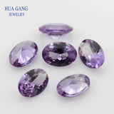 Synthetic Corundum Oval Cut 46# Discolor Stone 2x3~10x14mm