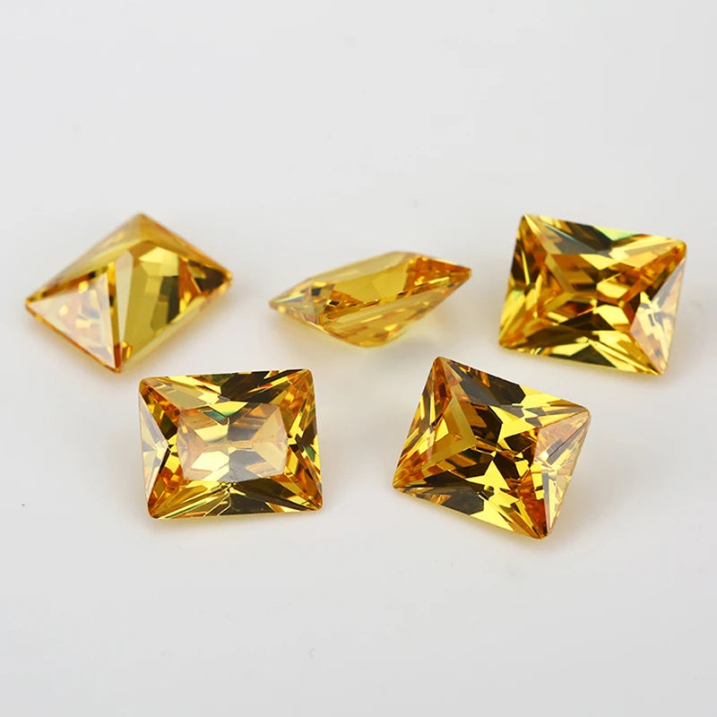 2x3~10x14mm Rectangle CZ Stones 5A Synthetic Gems For Jewelry