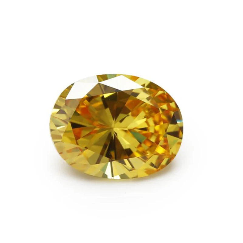 AAAAA Oval CZ Stone 11 Colors 2x3~13x18mm Golden Yellow ,Olive , Garnet, Pink