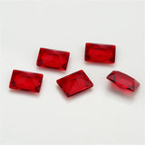 Glass Stone Green Red Beads Synthetic Stones