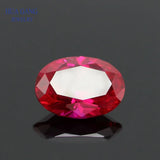 5# Red Ruby Synthetic Corundum Oval Cut Gems 2x3~18x25mm for Jewelry