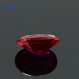 5# Red Ruby Synthetic Corundum Oval Cut Gems 2x3~18x25mm for Jewelry