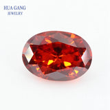 2x3~18x25mm Oval Garnet CZ Stone Synthetic Gems for Jewelry