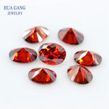 2x3~18x25mm Oval Garnet CZ Stone Synthetic Gems for Jewelry