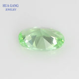 Light Green Synthetic Corundum Oval Cut Gems Stone for Jewelry
