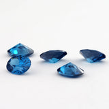 Green Sea Coffee Tanzanite Rhodolite CZ Stones 2x3mm~10x14mm Oval Shape Loose 5A