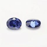 Green Sea Coffee Tanzanite Rhodolite CZ Stones 2x3mm~10x14mm Oval Shape Loose 5A