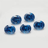 Green Sea Coffee Tanzanite Rhodolite CZ Stones 2x3mm~10x14mm Oval Shape Loose 5A