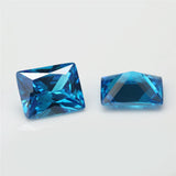 Rectangle CZ Stones Green Sea Coffee Tanzanite Rhodolite