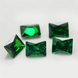 Rectangle CZ Stones Green Sea Coffee Tanzanite Rhodolite