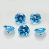 3~10mm AAAAA Round CZ Stone European Machine Cut Synthetic Gems Zirconia