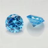 3~10mm AAAAA Round CZ Stone European Machine Cut Synthetic Gems Zirconia