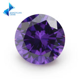 3.0~16.0mm Voilet AAAAA Round CZ Stone Cubic Zirconia Gems