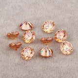 3.25-12mm Round 5A+ Champagne CZ Stone Synthetic Gems Cubic Zirconia