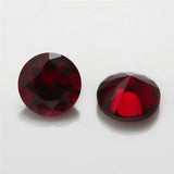 8# 5# Red Round Corundum Stone 3-12mm Brilliant Cut for Jewelry