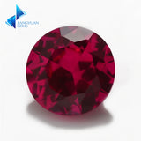 8# 5# Red Round Corundum Stone 3-12mm Brilliant Cut for Jewelry