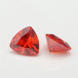Trillion Cut 5A Garnet Violet Olive CZ Stone Synthetic Gems