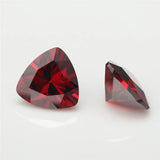 Trillion Cut 5A Garnet Violet Olive CZ Stone Synthetic Gems