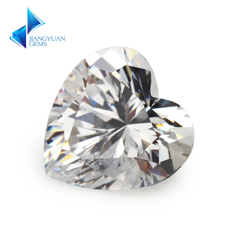 5A CZ Heart Shape Synthetic Gems for Jewelry