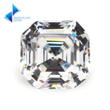 Asscher Cut 5A CZ Stone Synthetic Gems Square Shape for Jewelry