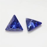 Triangle Cut 5A CZ Stone Synthetic Gems 3x3mm~10x10mm For Jewelry