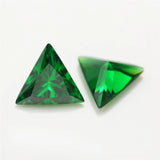 Triangle Cut 5A CZ Stone Synthetic Gems 3x3mm~10x10mm For Jewelry