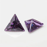 Triangle Cut 5A CZ Stone Synthetic Gems 3x3mm~10x10mm For Jewelry