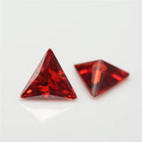 Triangle Cut 5A CZ Stone Synthetic Gems 3x3mm~10x10mm For Jewelry
