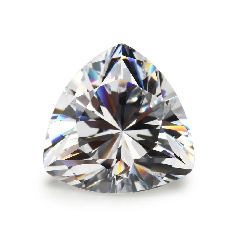 Trillion Cut 5A CZ Stone Synthetic Gems Cubic Zirconia For Jewelry