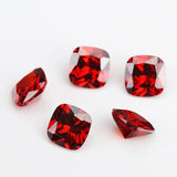 Cushion Cut CZ Stone Pink Violet Garnet Red 5A Loose Cubic Zirconia