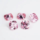 Cushion Cut CZ Stone Pink Violet Garnet Red 5A Loose Cubic Zirconia