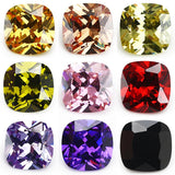 Cushion Cut CZ Stone Pink Violet Garnet Red 5A Loose Cubic Zirconia
