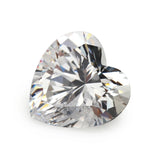 Heart Shape CZ Stones Pink Yellow Violet Garnet Red