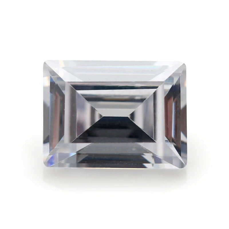 3x5-7x9mm Rectangle Baguette Cut CZ Stone Synthetic Gems for Jewelry