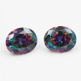 Mix Multicolor CZ Oval Cut Loose Stone Synthetic Gems