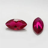 3x6mm~8x16mm Marquise Cut 8# 5# Red Stone Synthetic Corundum Gems Stones