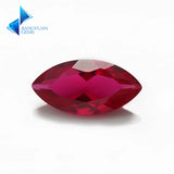 3x6mm~8x16mm Marquise Cut 8# 5# Red Stone Synthetic Corundum Gems Stones