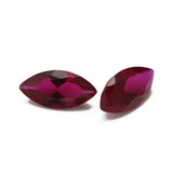 3x6mm~8x16mm Marquise Cut 8# 5# Red Stone Synthetic Corundum Gems Stones