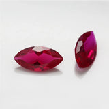 3x6mm~8x16mm Marquise Cut 8# 5# Red Stone Synthetic Corundum Gems Stones
