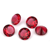 Round Cut Synthetic Gems Rose Red Sea Green Garnet