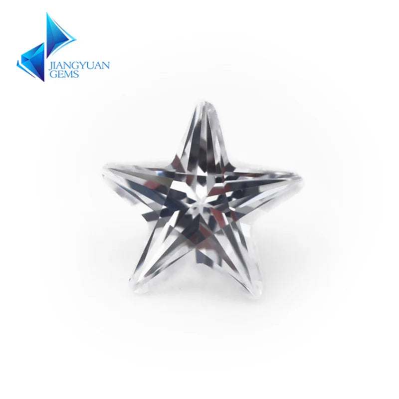 Star Shape 5A CZ Stone Synthetic Gems for Jewelry