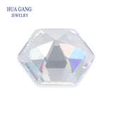5A CZ Hexagon Cut Synthetic Gems for Jewelry