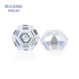 5A CZ Hexagon Cut Synthetic Gems for Jewelry