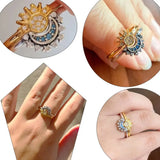 Size 6 Sterling Silver Sparkling Rings Women Stackable Fine Jewelry